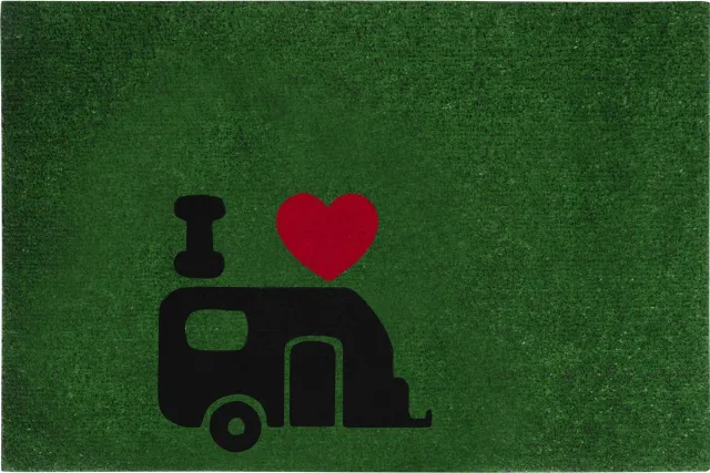 Travellife Schoonloopmat Flock - Groen