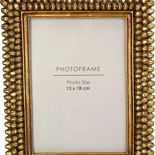 HD Collection Fotolijst Klaprozen Polyresin 13x18cm Goud