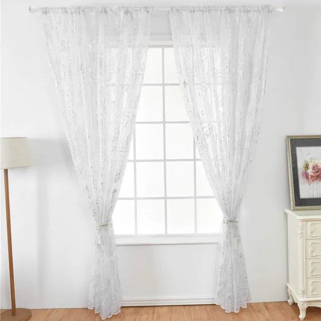 Tule Gordijn - Elegant en Duurzaam - 1 stuk - Goud/Zilver - 1m x 2m