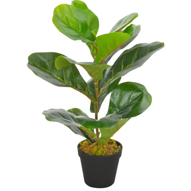 vidaXL Kunstplant met pot vioolbladplant 45 cm groen