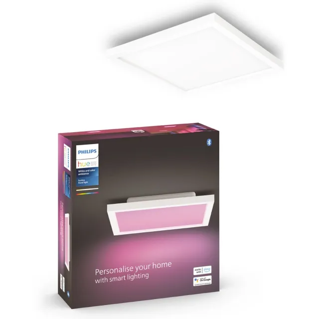 Philips Hue Surimu - paneellamp - wit en gekleurd licht - wit - vierkant