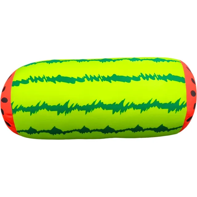 House of Healthbrands My Daily Pillow Rolkussen - Sierkussen Rond Cilinder 17 x 30 cm - watermeloen-design - Stevig en zacht - Mooie print - Gevuld met microgranulaat - Vormvast & Wasbaar - Ideaal voor op de bank, bed, auto of op reis - Inclusief Wasnet groen