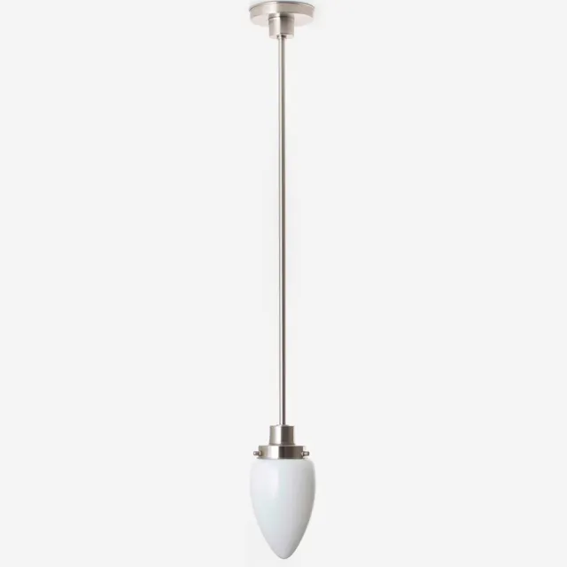 Coloured by Art Hanglamp Menhir Small 20's Matnikkel - Art Deco Trade