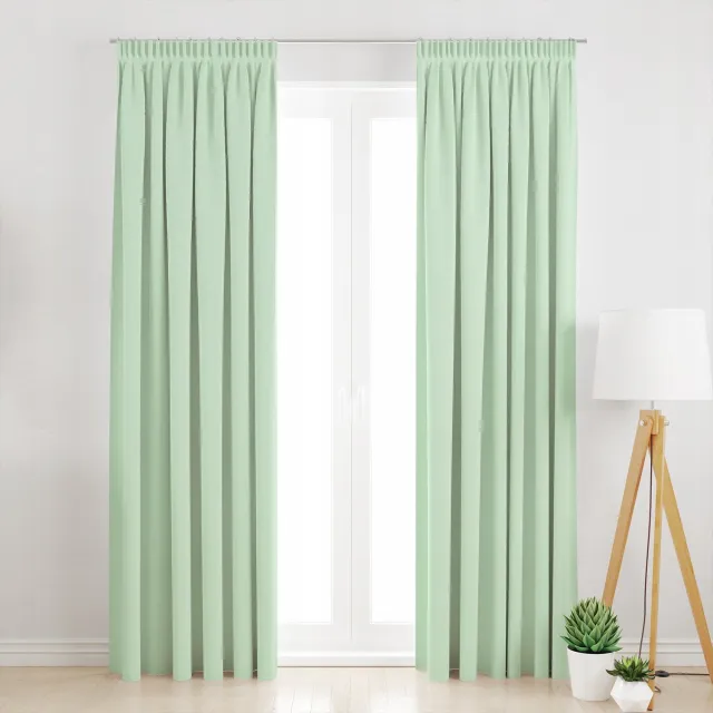 abcfirany.pl Verduisterende Gordijn 140x195 cm met Gordijnband - Mintgroen
