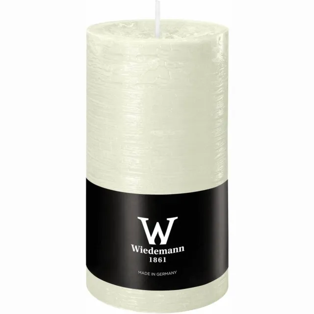 Wiedemann Marble Rustik stompkaars ivoor, doorgekleurd, Ø 68 x 130 mm Creme