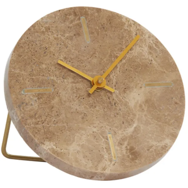 Light & Living Klok MORENO - Bruin - 15x14.5x13 cm