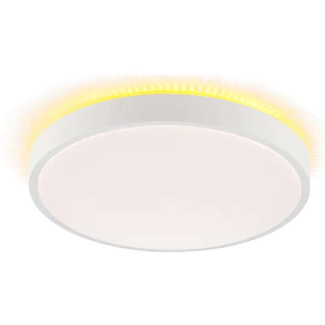 Brilliant Solistra - Plafondlamp - LED 18W - 2000lm - 3000K - Backlight - Wit