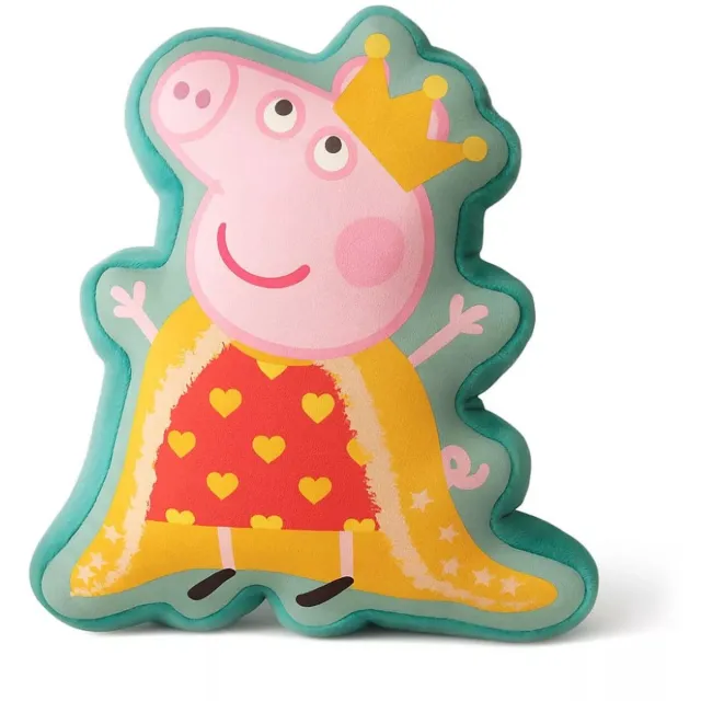 Peppa Pig Kussen Koning Peppa Multicolor