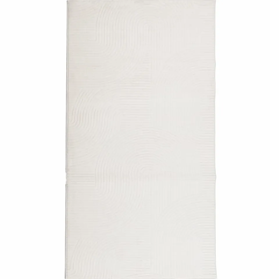vidaXL Vloerkleed IZA laagpolig Scandinavisch 80x150 cm crèmekleurig, foto 5