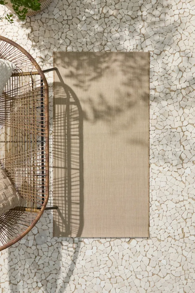 NOUS Living binnen- en buitenvloerkleed Tarek (150x80 cm) beige, foto 2