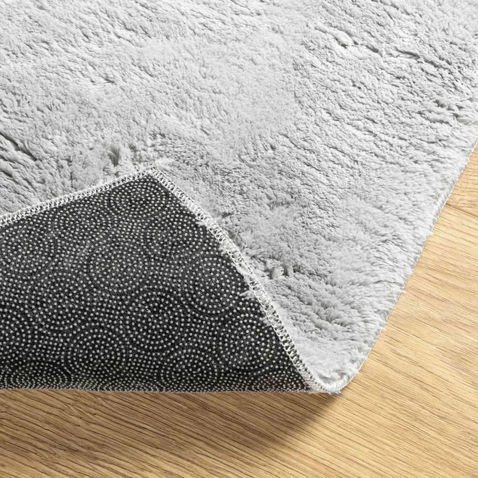 vidaXL Medium pile zachte en wasbare tapijt HUARTE Grijs 80 x 1000 cm, foto 4