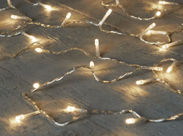 Anna's Collection Kerstverlichting -timer - 20 Led's - warm wit - lichtsnoer