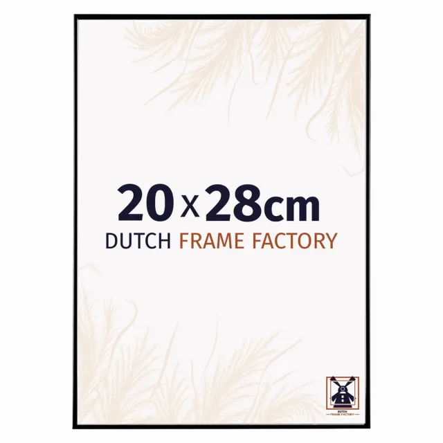 Dutch Frame Factory Fotolijst 20x28 cm - Kunststof - Zwart Hoogglans - Easy