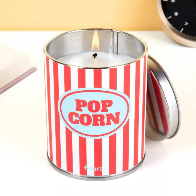Fisura Popcorn geurkaars van Fisura rood