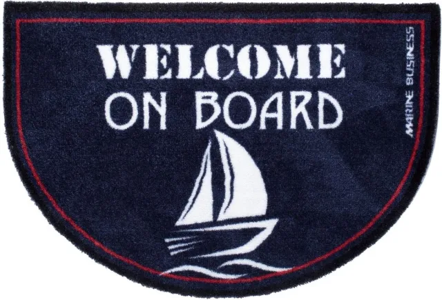 Marine Business Scheepsmat Regata Round Welcome on board anti slip blauw