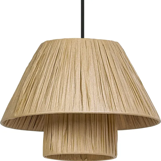 Osram Decor decoratieve hanglamp met bamboe lampenkap, 280 mm, E27-versie, IP20, bruin