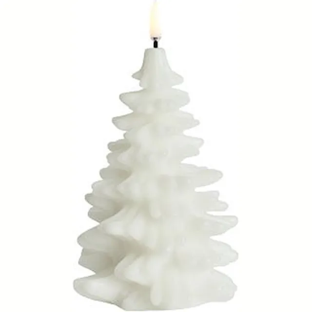 Uyuni LED Kerstboom-Kaars Wit - Smooth 10x15cm