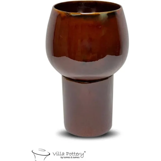 Villa Pottery Morocca Vaas Bruin 16 x 17 x 40