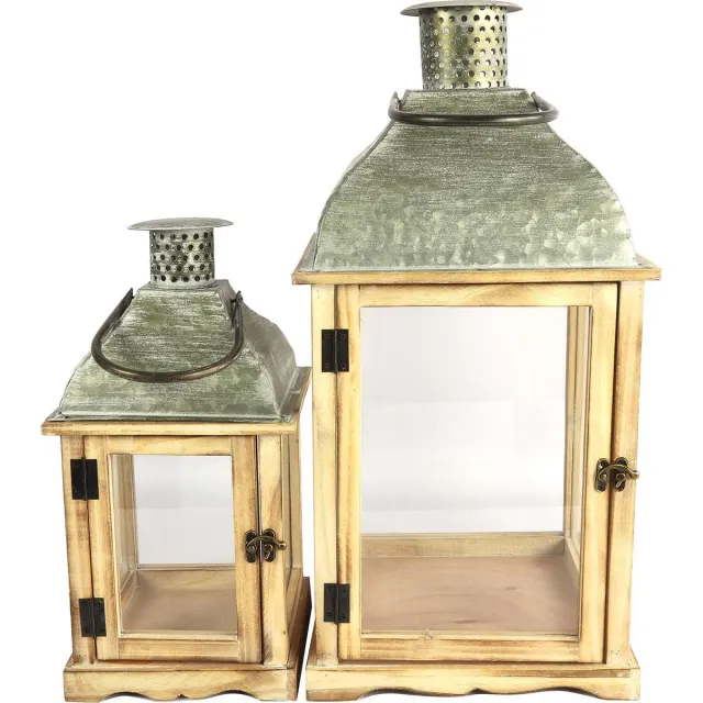 Decostar Lantaarn Martien - 2 stuks - naturel