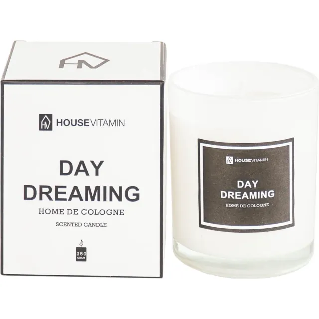 Housevitamin Day Dreaming Geurkaars - Bloemige Geur - 250g - 40 uur Brandtijd wit