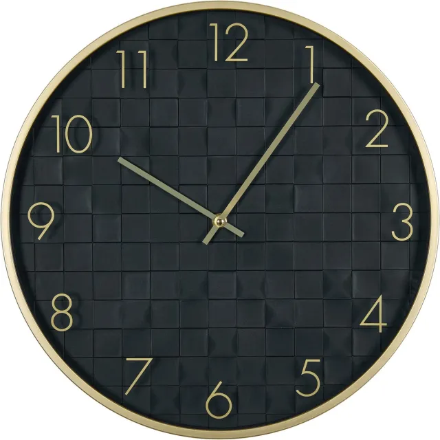 Beliani CREUSE - Wandklok - Zwart - Synthetisch materiaal