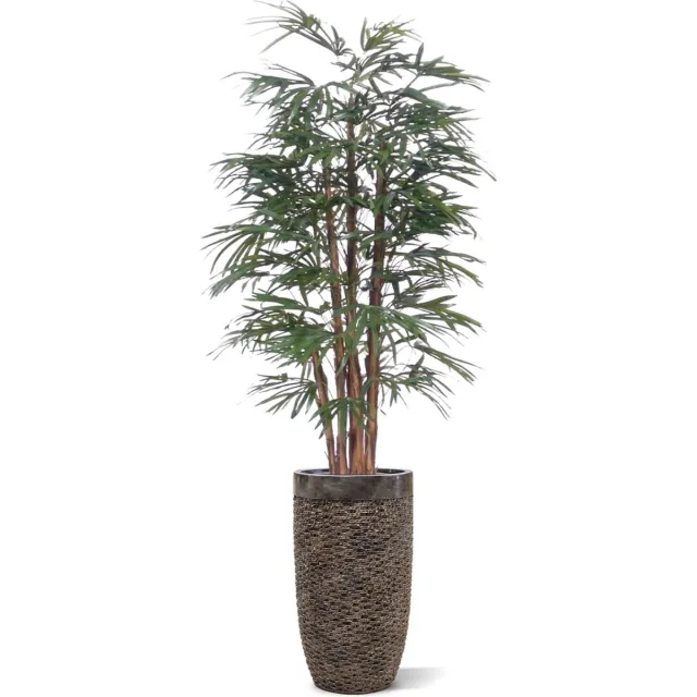 maxifleur Kunstplanten Raphis kunstpalm 190cm Groen