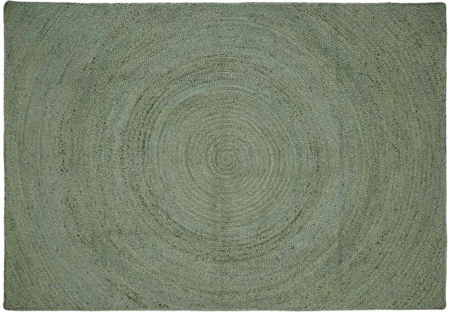 vidaXL Gebied - Tapijt - Olijfgroen - 240 - x - 340 - cm - Jute