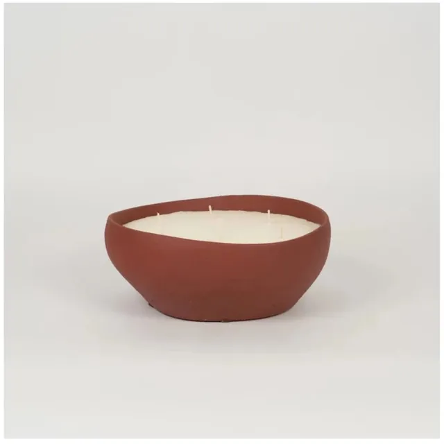 Mon Dada Doteki medium indoor geurkaars burgundy - down to earth rood