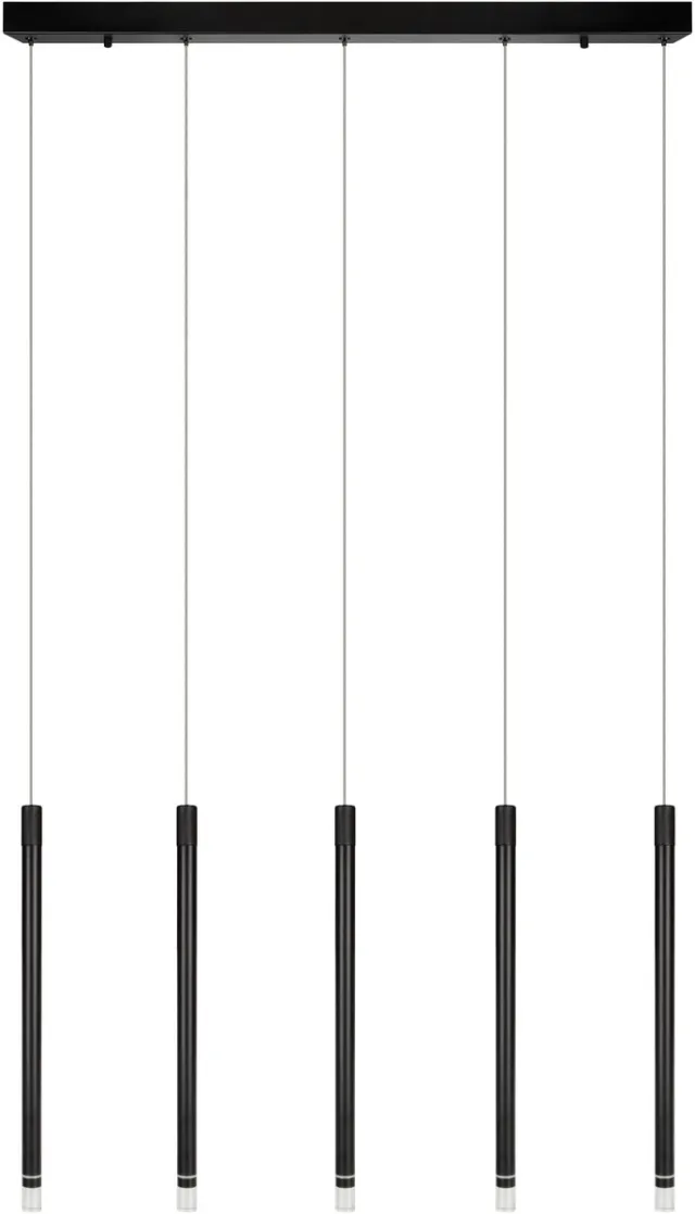 Osram Decor Flute LED hanglamp Lineair 36W Zwart, 3000K Warm Wit, Aluminium-Staal Design