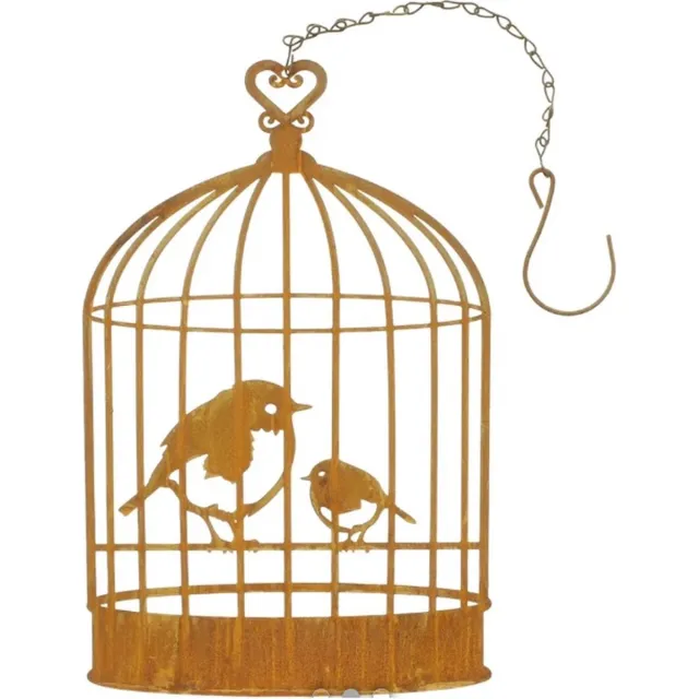 Dream-Garden Tuinhanger vogelkooi roest metaal 28 cm Roest bruin