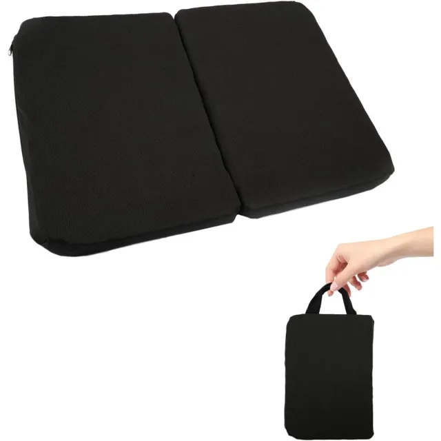 Imperatoris Gelkussen - Gel Zitkussen - Gelkussen Zitten - Stuitkussen - Wigkussen - Stoelkussen - Orthopedisch - Traagschuim Kussen - 39 x 27 x 2.7 cm - Zwart - van Imperatoris