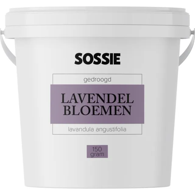 Sossie Gedroogde Lavendel bloemen (150g) - 100% biologisch - Consumptie - Geurend - Natuurlijk Paars