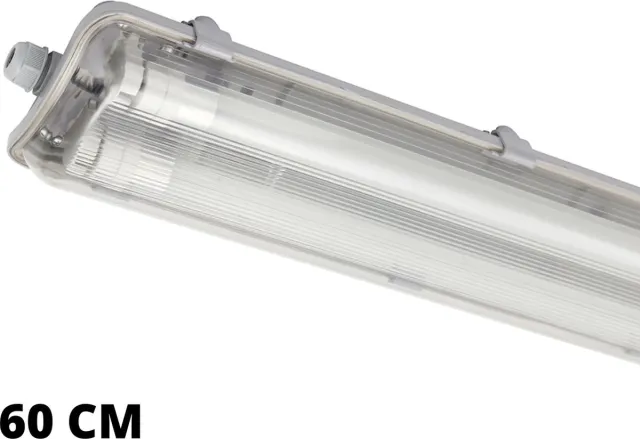 LED's Light EasySave LED TL verlichting 60 cm - Dubbel armatuur incl. 2 LED TL buizen - IP65 Wit