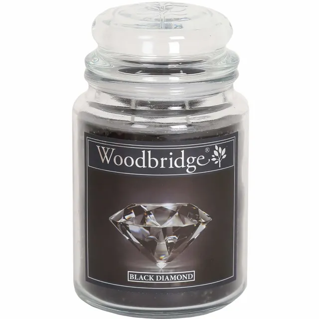 Woodbridge geurkaars - zwarte diamant - geparfumeerd