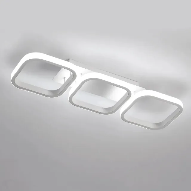 Klarven Plafondlamp - Plafondlamp Slaapkamer - Plafondlampen Woonkamer - Plafondlamp Led - Plafondlampen - Koel Wit Licht 6500K - Geschikt voor Woonkamer, Eetkamer, Hal en Slaapkamer