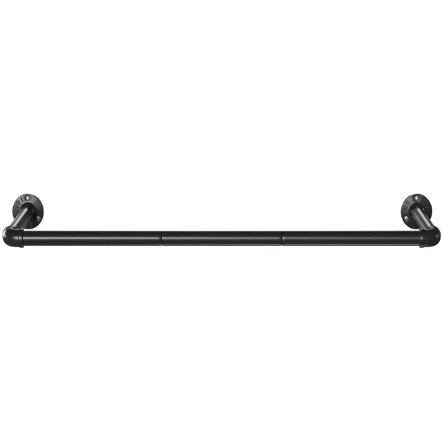 Hoppa! Kledingrek Set van 1 - Industrieel Design - Zwart 92x30x7.5 cm