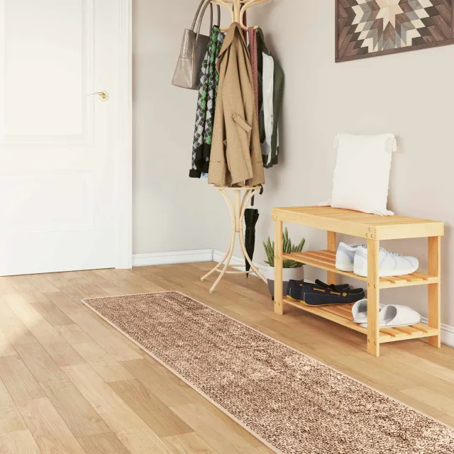 vidaXL Vloerkleedloper MARSA Bruin 50 x 250 cm Polyester en PVC, foto 2