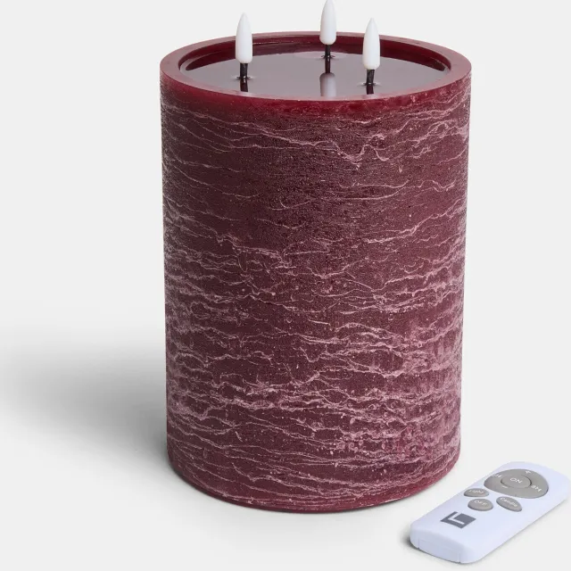 Loberon Ledstompkaars Chelun bordeaux