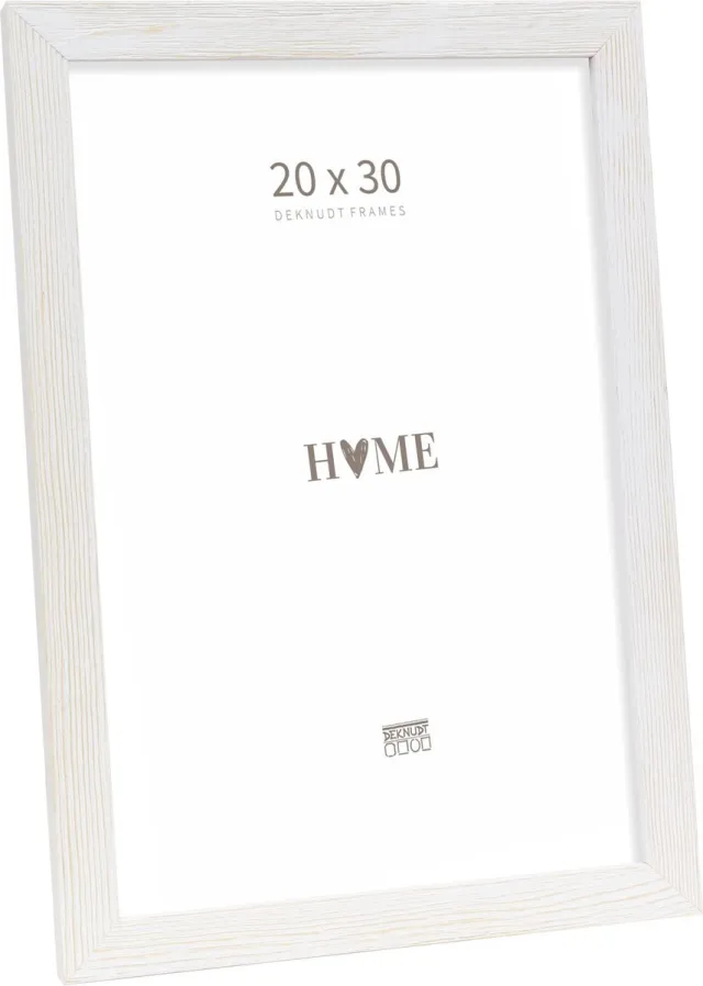 Deknudt Frames fotolijst S68VF1 - verweerd hout - wit - foto 20x30 cm