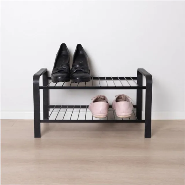 BOG Schoenen Organizer Set Van 3 - Voor 16 Paar Schoenen - Grote Schoenendoos Met Deksel En Indeling - Handige Opbergruimte - Ruimtebesparend - Grijs ZWART