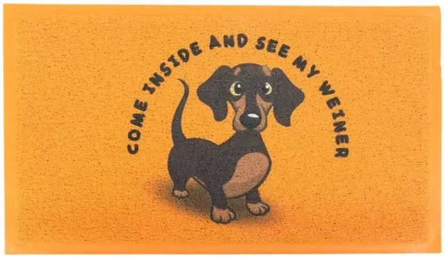MadDeco deurmat teckel - Come inside and see my Weiner - 70x40 cm zie afbeelding