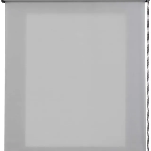 Storesdeco Premium doorschijnend rolgordijn met aluminium afwerkingen, Grijs 140x250 cm Grey