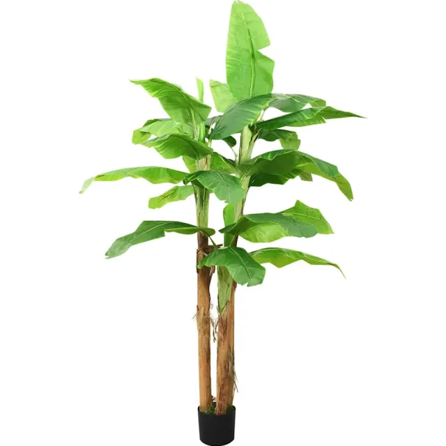vidaXL Kunstboom met pot banaan 300 cm groen