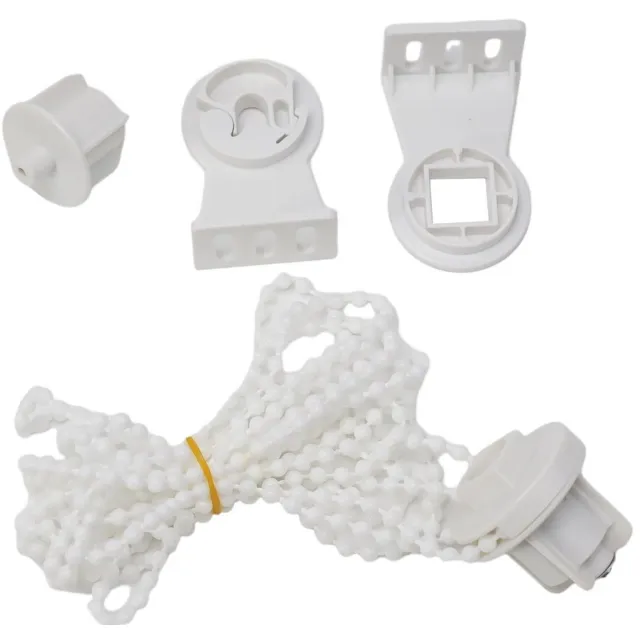 Duraxl Rolgordijn ketting - Vallengte 160 cm - Montageset met beugels Wit