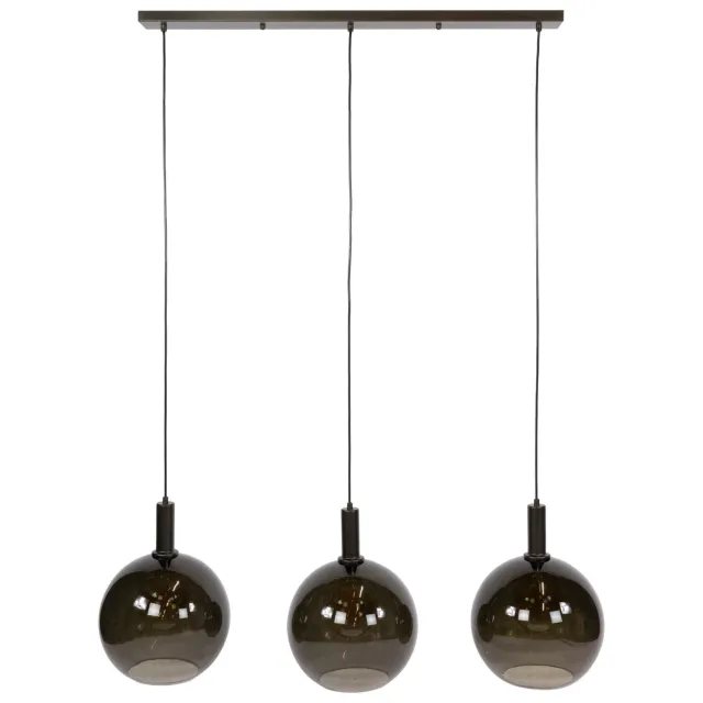 Nest of Nora Hanglamp Siva - 3-lichts met glazen bollen - Sienna bruin