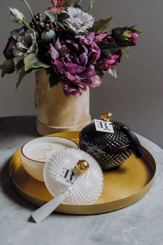 Sandra Mika Geurkaars Rond Wit 340 ml - Inspired by Black Opium