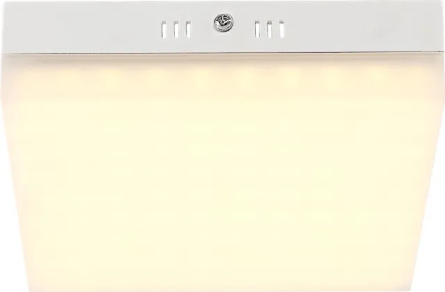 Globo Lighting LED-plafondlamp, plafondlamp, woonkamerlamp, hoekig, wit, aluminium, H 4,5 cm