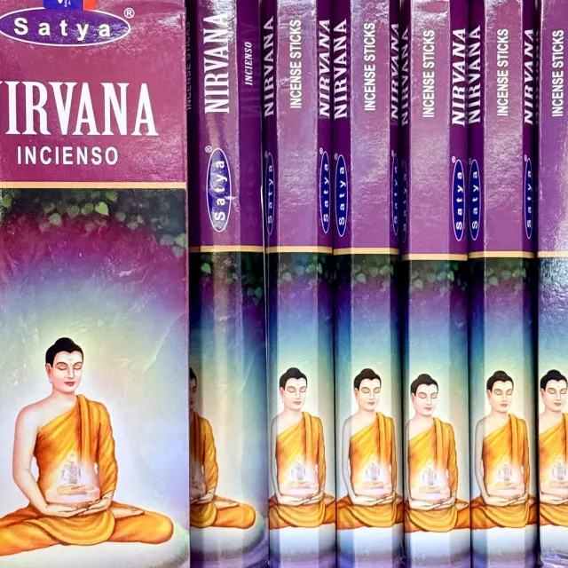 wierook Satya Nirvana incense sticks 20sticks x 6 zwart