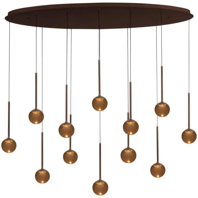 Lucide dimbare LED hanglamp 143.2x35 cm - koffie