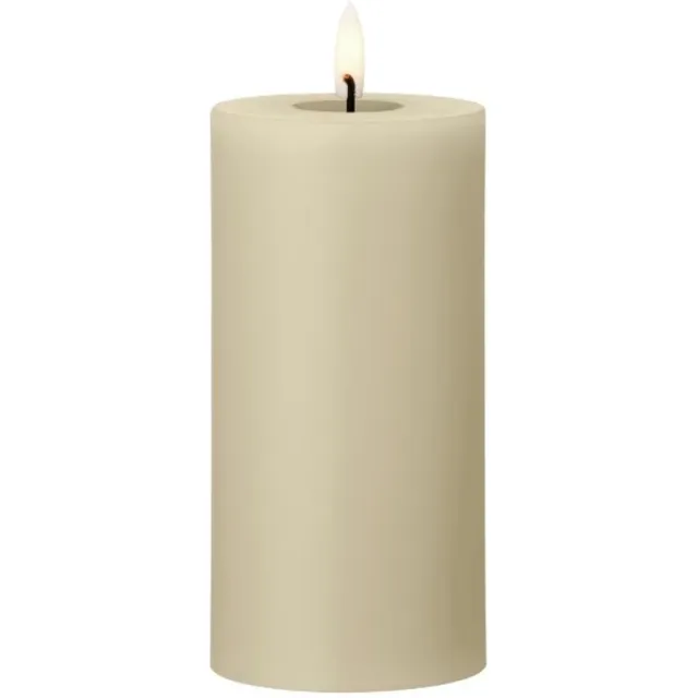 Ester & Erik Led Pillar kaars H15cm pale ginger beige